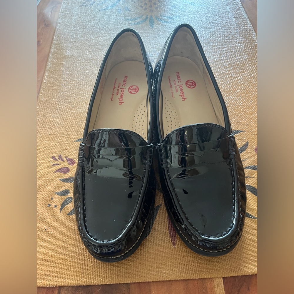 Marc Joseph East Village black patent loafers size 7.5